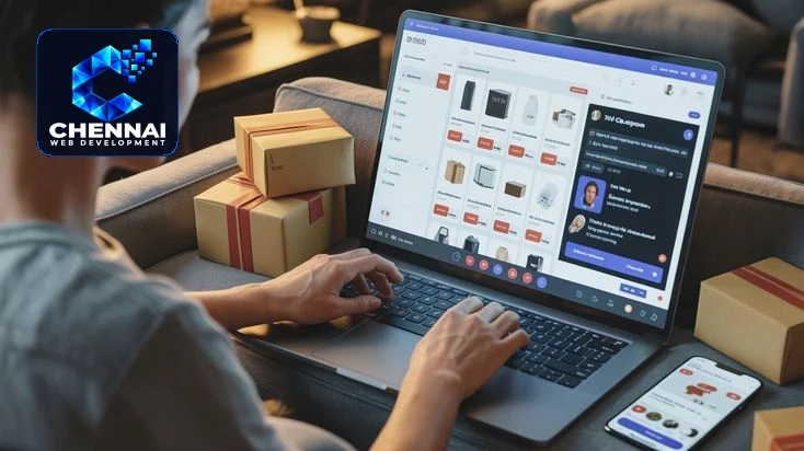 E-commerce website showing an online product catalogue and shopping experience