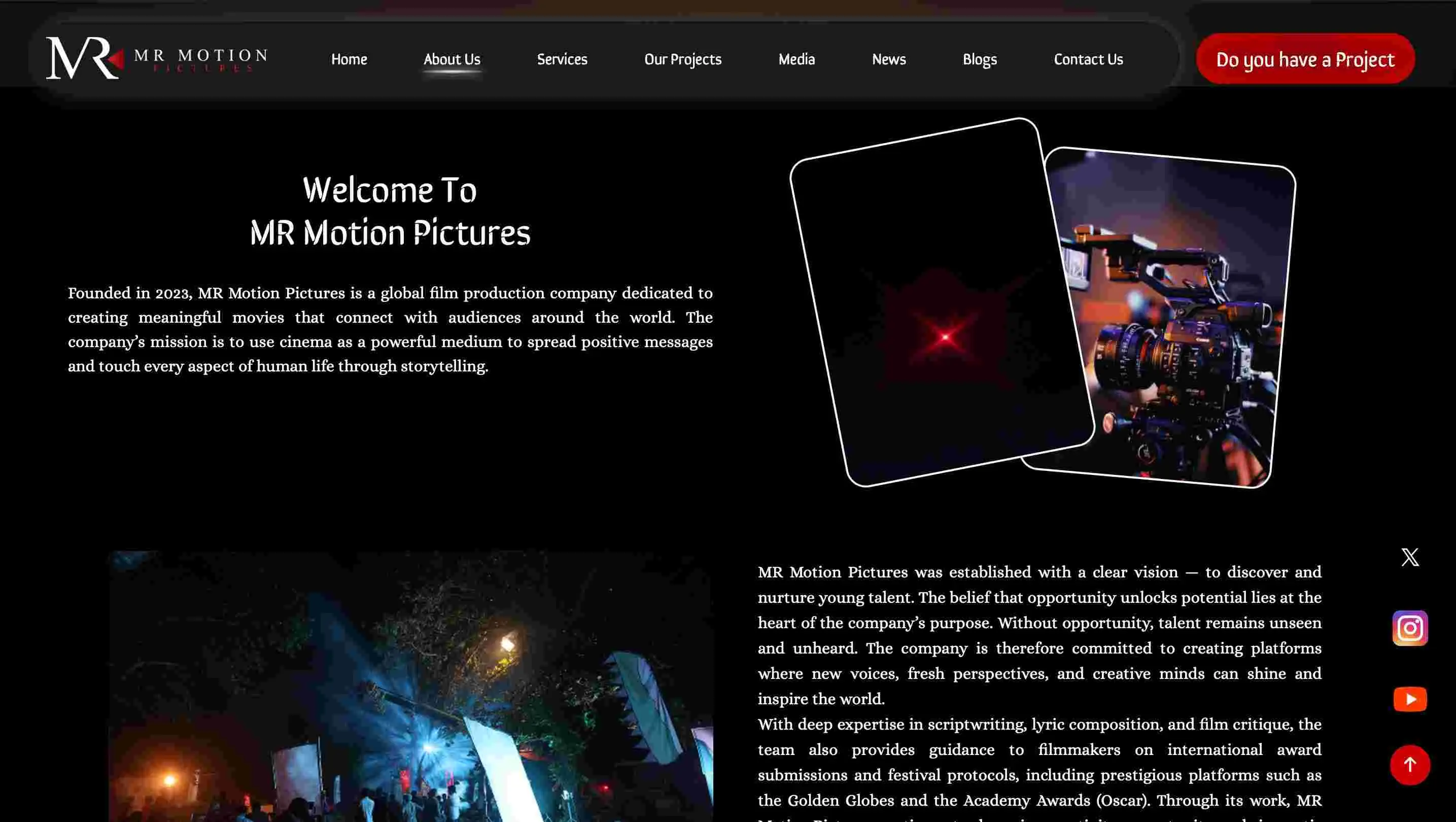 Website development portfolio project